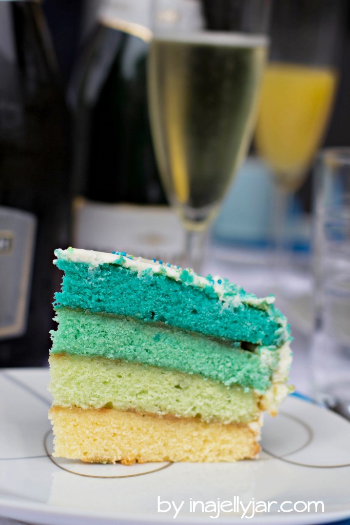 Türkiser Ombre Cake