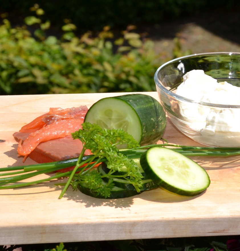 Räucherlachs-Gurkenterrine