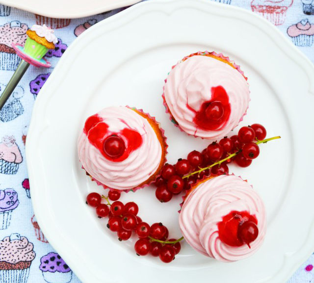 ribiselkokoscupcake