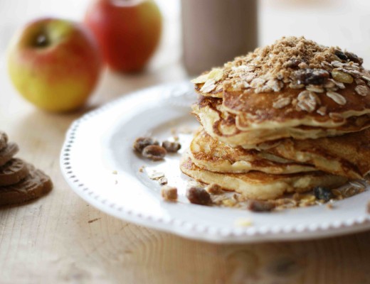 Fluffige Apfel-Spekulatius-Pancakes