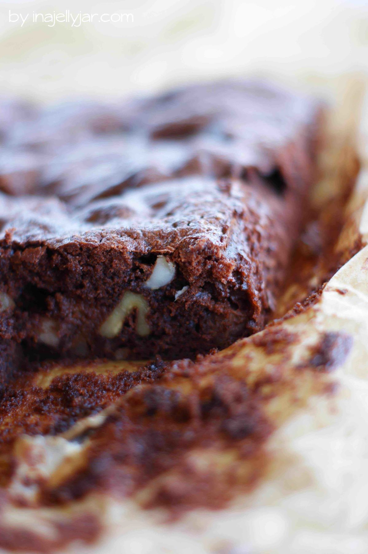 Birnen Brownie mit Walnüssen | sündhaft schokoladig