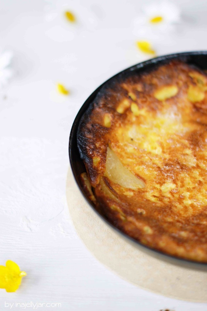 Dutch Baby mit karamellisierten Birnen