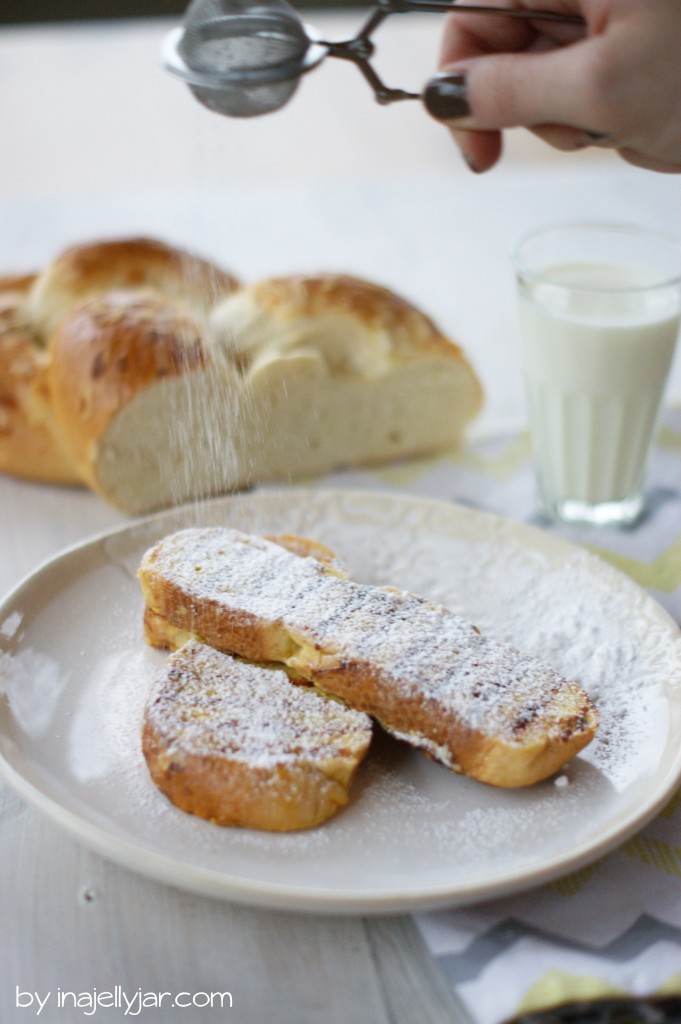 French Toast aus Brioche mit Zitrone