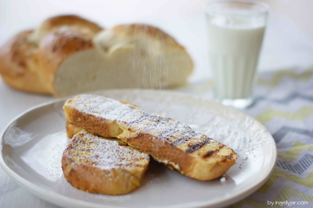 French Toast aus Brioche mit Zitrone