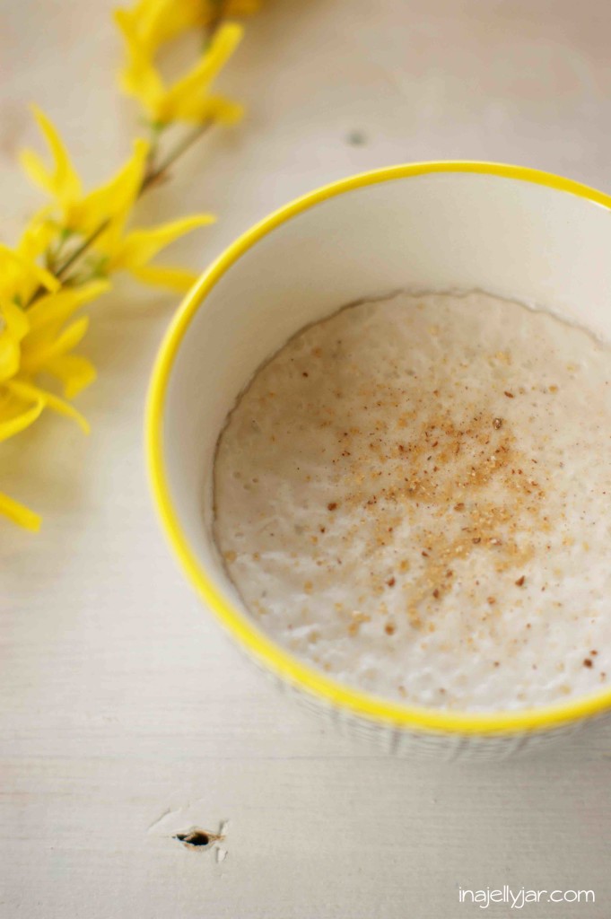 veganer Kokospudding mit Muskatnuss