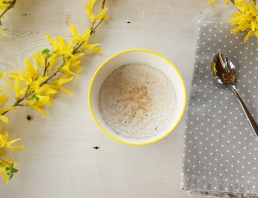 veganer Kokospudding mit Muskatnuss