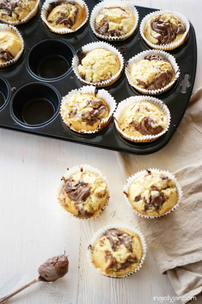 Nutella-Cheesecake-Muffins