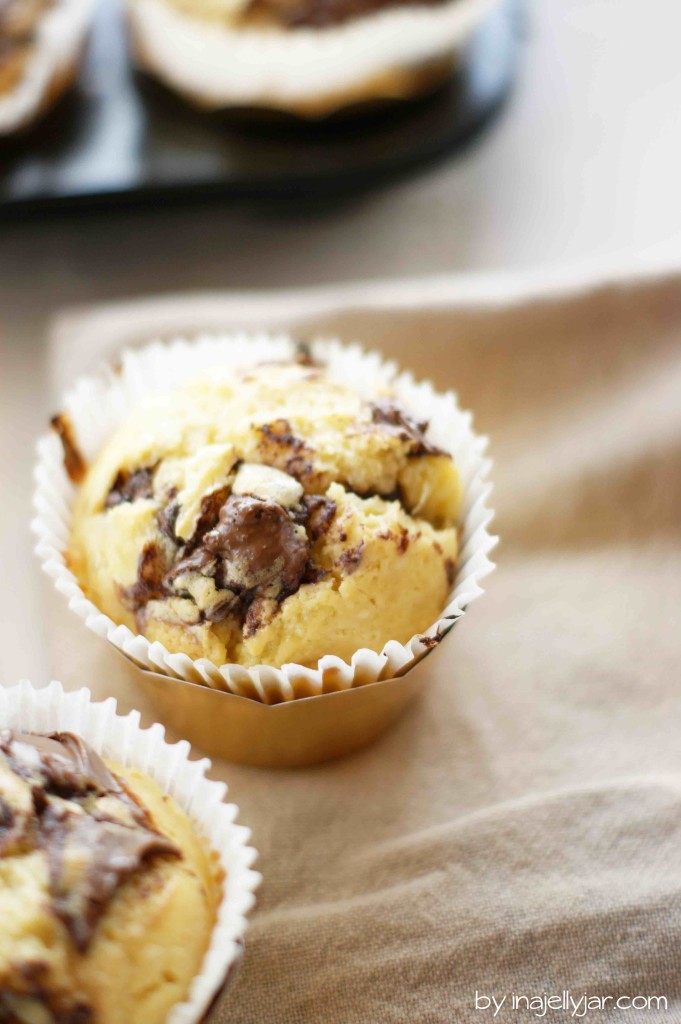 Nutella-Cheesecake-Muffins