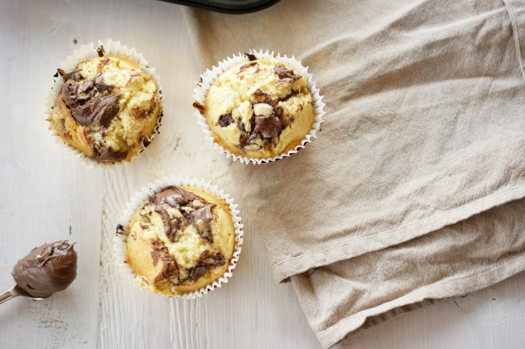 Nutella-Cheesecake-Muffins