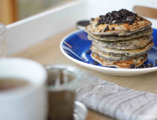 einfache, superfluffige Pancakes mit Oreo-Kekse