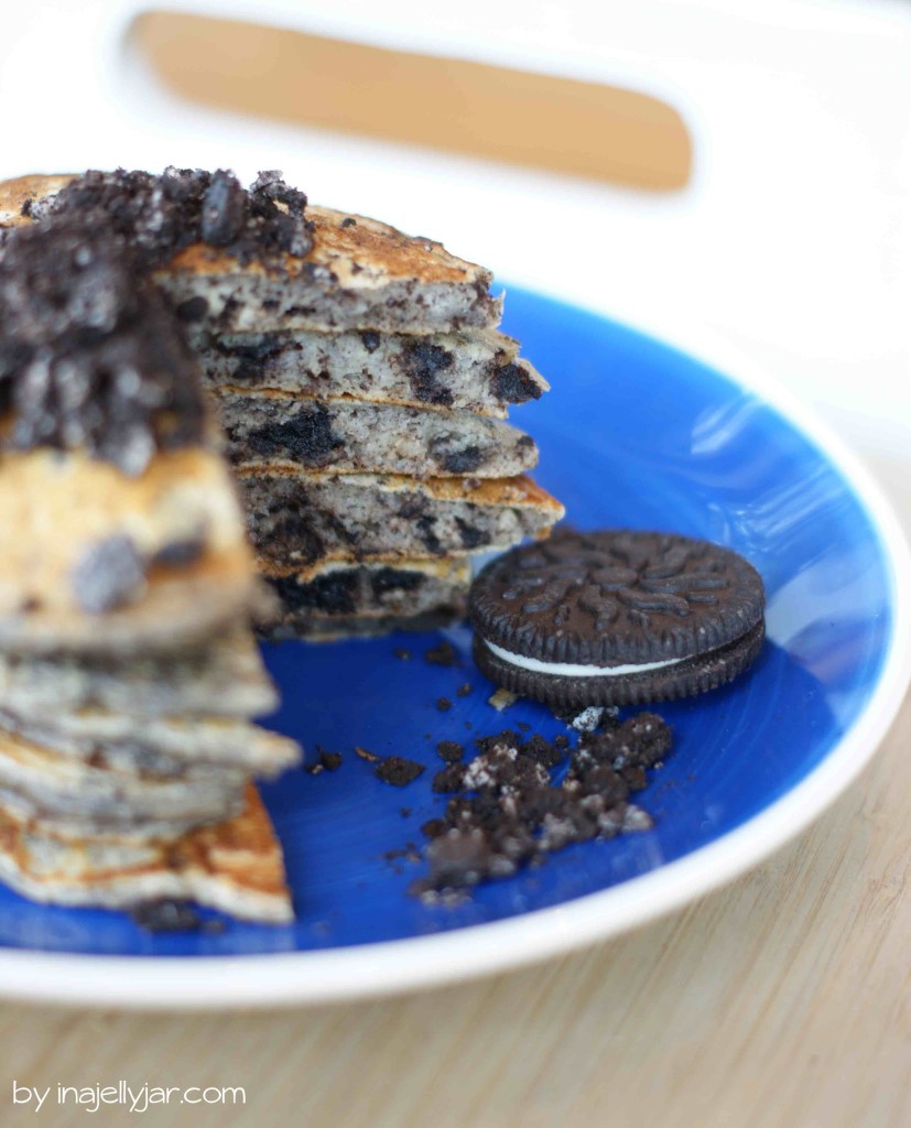 einfache, superfluffige Pancakes mit Oreo-Kekse