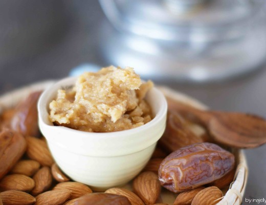 süße vegane Salzbmandelbutter mit Datteln