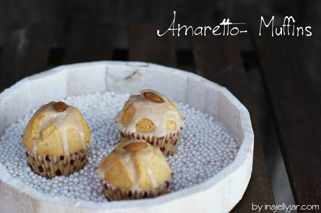 Glasierte Amaretto-Muffins
