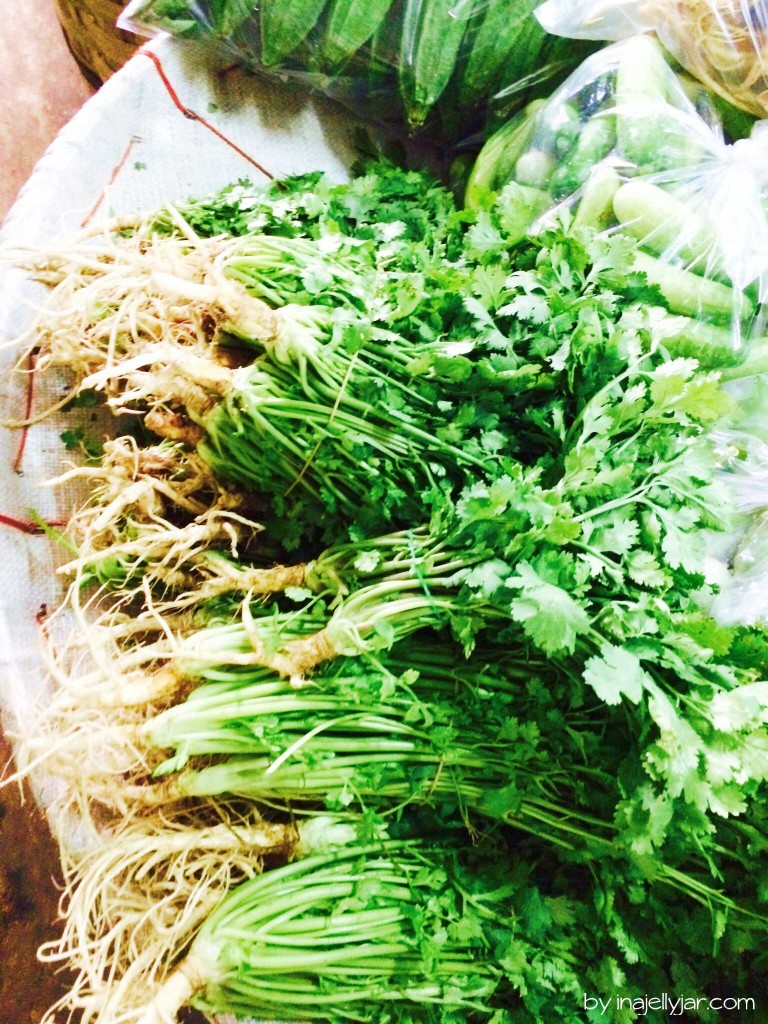 Chinatown in Bangkok: frischer Koriander