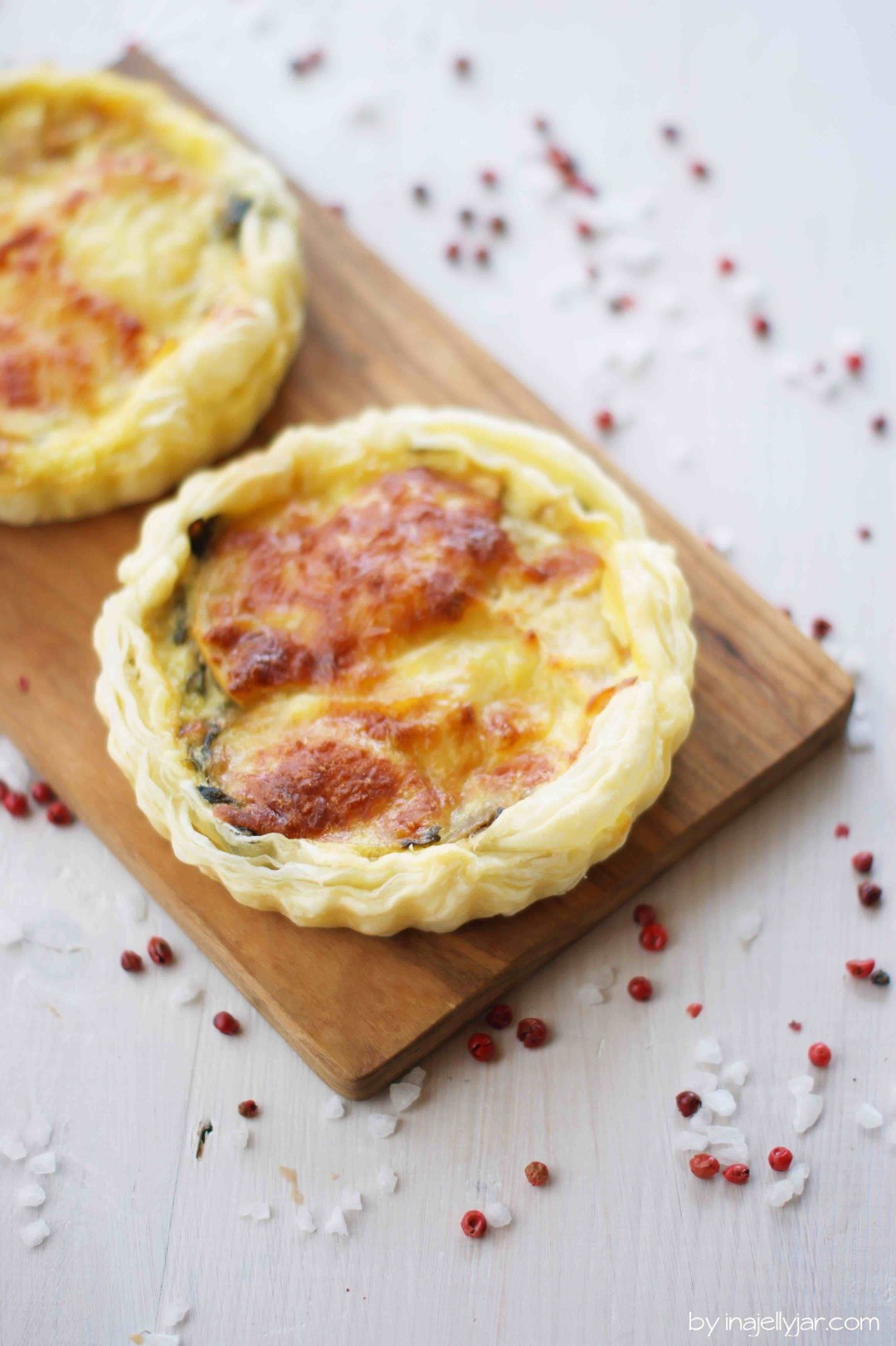 Mangold Quiches mit Käse und Apfel | genussvoll vegetarisch