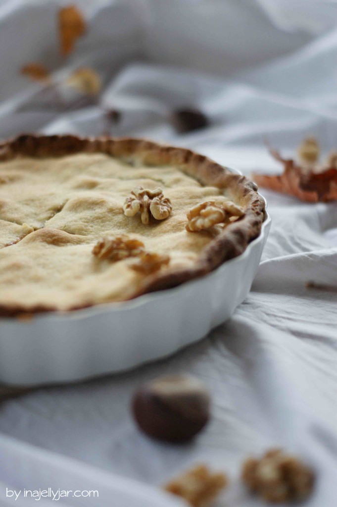 Californian Walnut Pie aus zartem Mürbteig mit Walnuss-Marmelade-Füllung