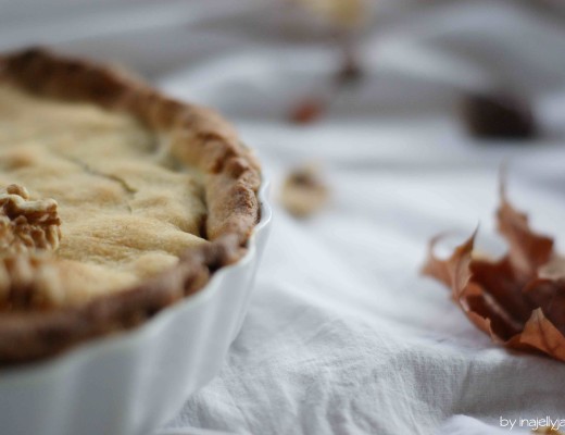 Californian Walnut Pie aus zartem Mürbteig mit Walnuss-Marmelade-Füllung