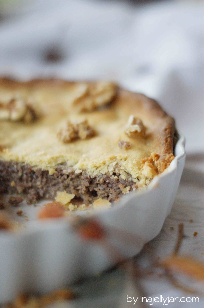 Californian Walnut Pie aus zartem Mürbteig mit Walnuss-Marmelade-Füllung