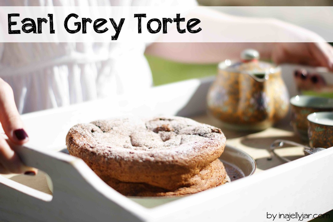 saftige Earl Grey Torte mit schwarzem Tee und Schokolade