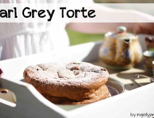 saftige Earl Grey Torte mit schwarzem Tee und Schokolade