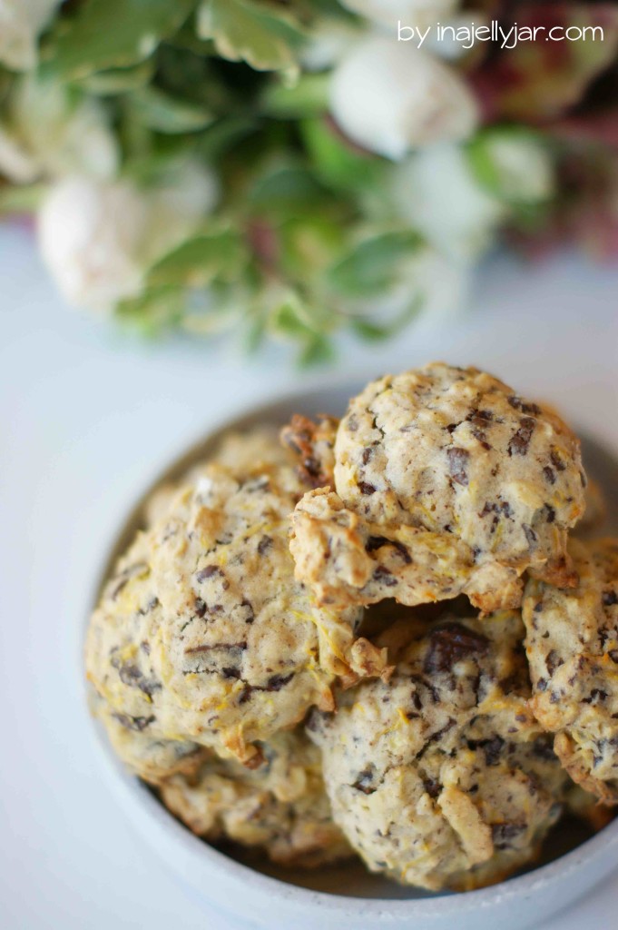 Zucchinicookies mit Schokolade und Gewürzen