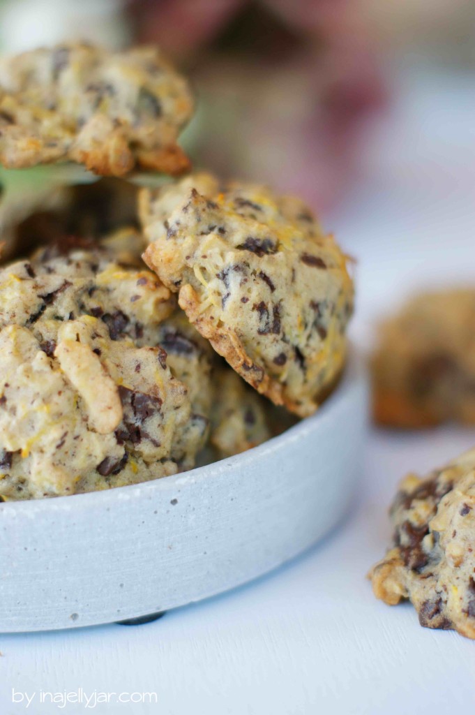 Zucchinicookies mit Schokolade und Gewürzen