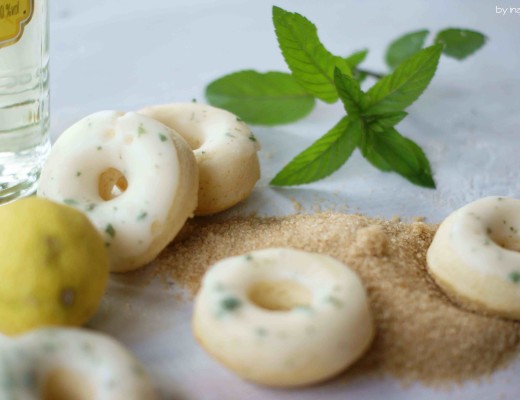 Mojito Donuts mit Zitronen und Minze