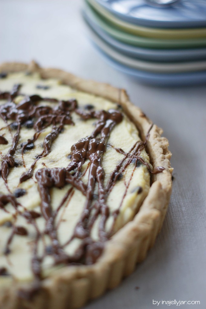 Cremige Cannoli-Tarte mit Ricotta und Schokolade