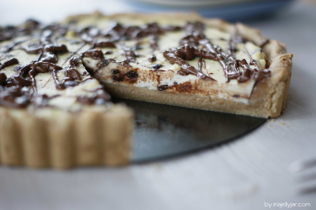 Cremige Cannoli-Tarte mit Ricotta und Schokolade