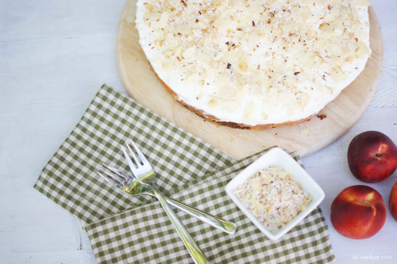 Pfirsich-Amaretto-Sahnetorte | fruchtig, sahnig, cremig