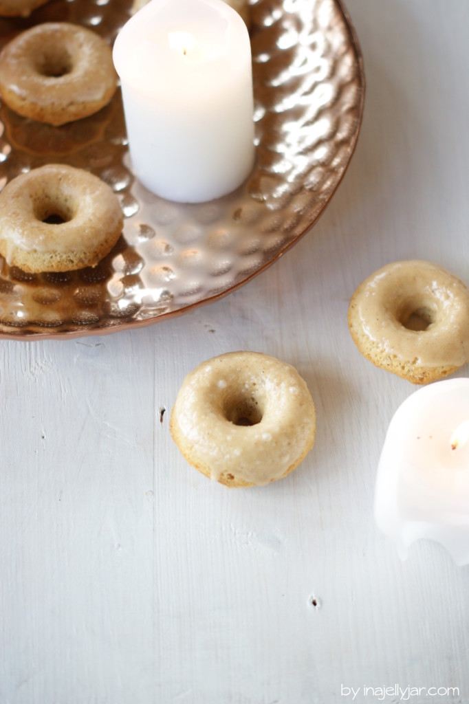 gebackene Chaidonuts mit Chai-Glasur obendrauf