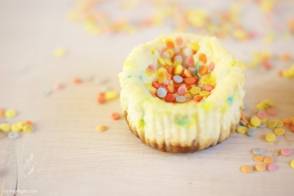 kleine Konfetti Cheesecakes