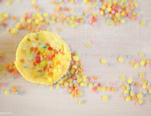 Konfetti Cheesecake für die Babyparty