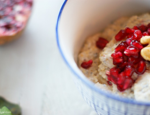 veganer, schneller Amaranth Porridge fürs Frühstück