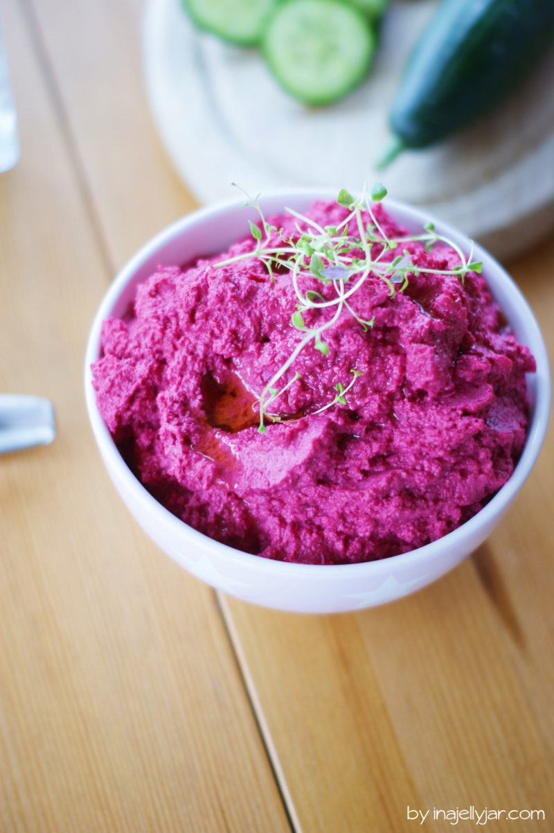 Rote Bete Hummus | plus Hummus-Tipps für Anfänger. - moment in a jelly jar