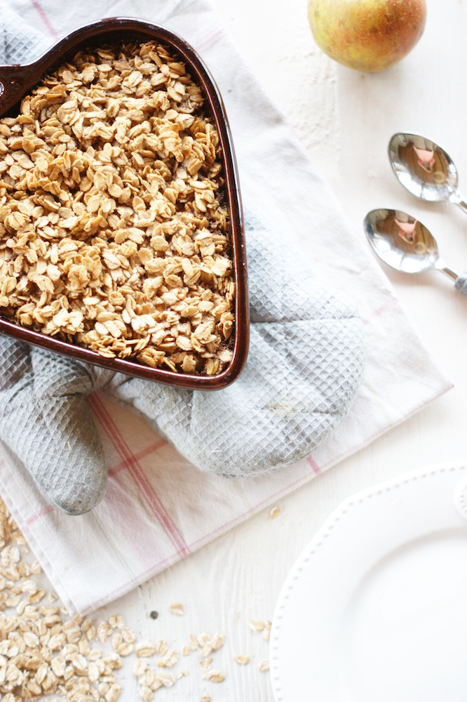 Süße Frühstücksidee: Gebackener Bratapfel-Porridge