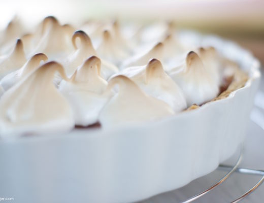 Rhabarberkuchen mit Baiser