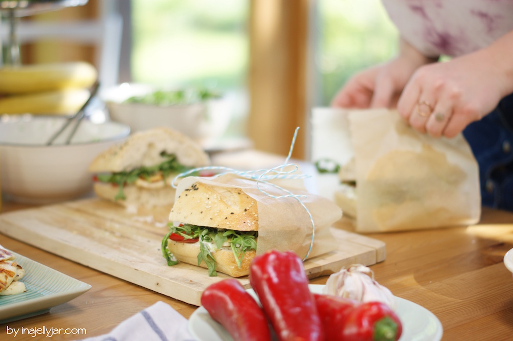 Griechisches Sandwich mit Tsatsiki