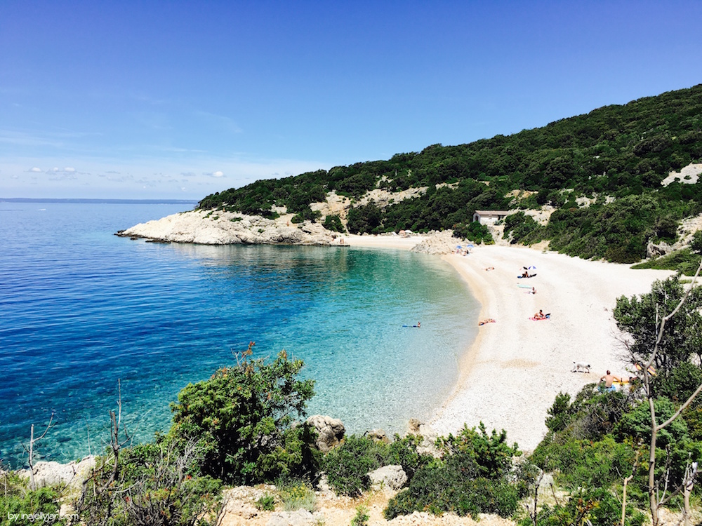Strand von Lubenice, Cres