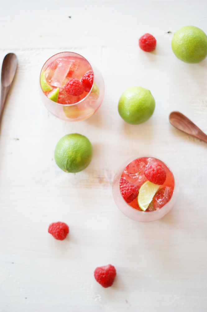 Rezept für Himbeer Caipirinha