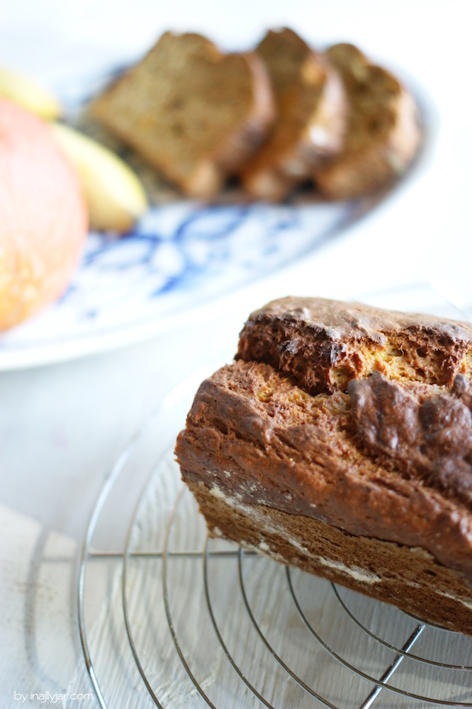 Herbst-Kuchen: Bananenbrot mit Kürbis