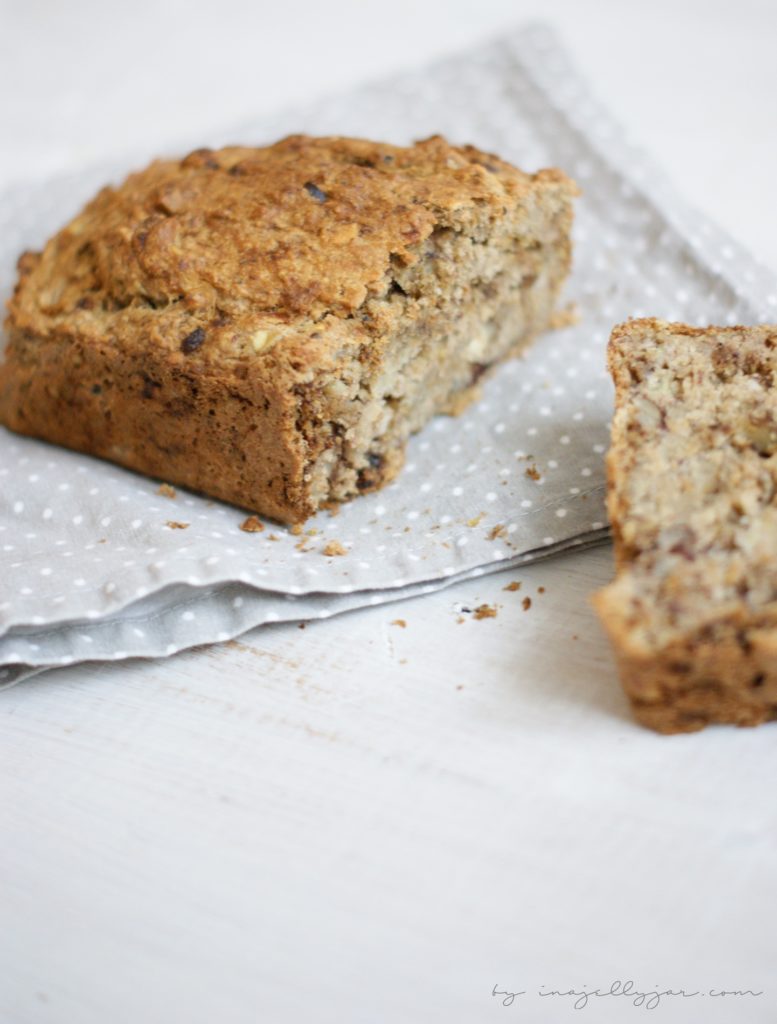 gesundes Hafer Bananenbrot