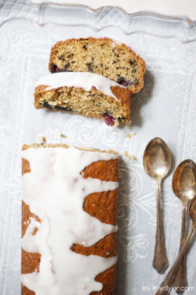 Heidelbeerkuchen mit Earl Grey-Tee