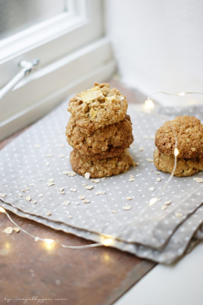 Saftige Apfel-Cookies mit Haferflocken