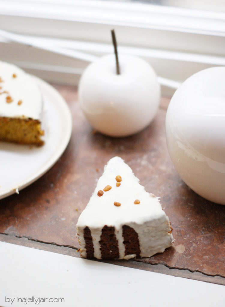 Rezept für Kürbiskuchen mit Schokoladeglasur