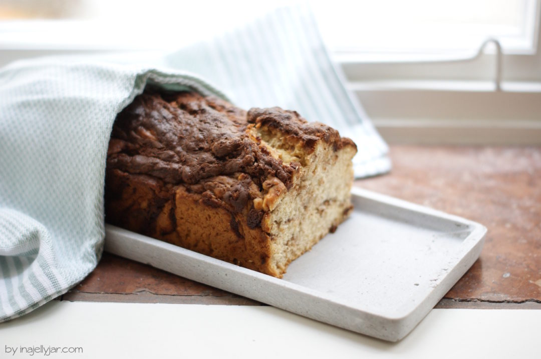 Bananenbrot mit Nutella