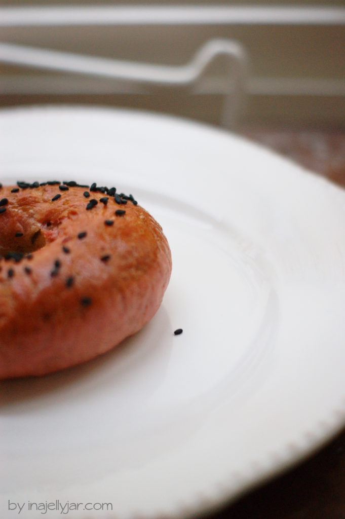 Rezept für Rote Bete Bagels