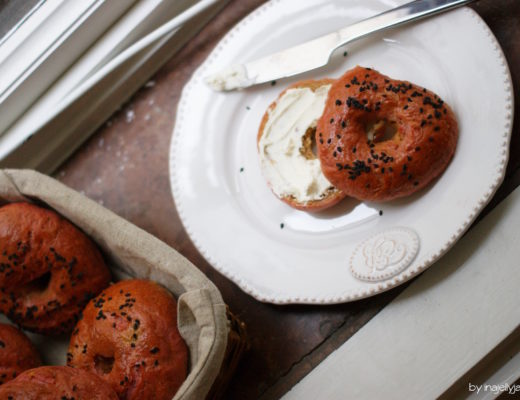 Saftige Rote Bete Bagels einfach selbst gebacken