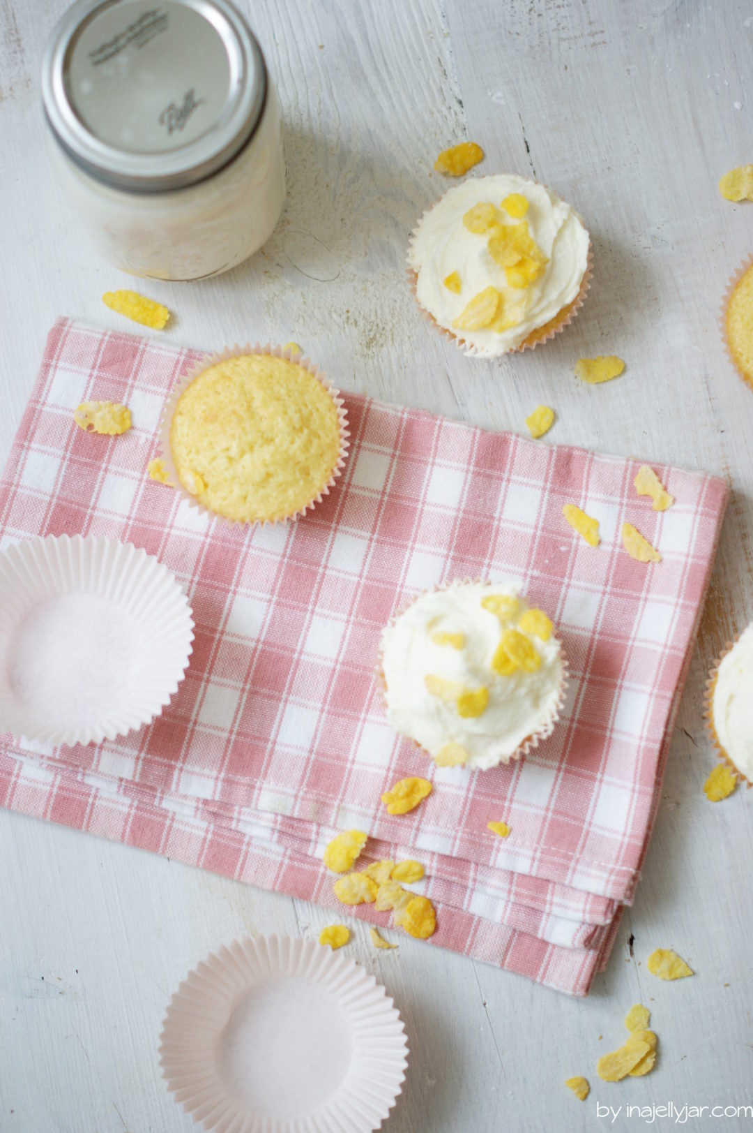 Cornflakesmilch-Cupcakes ganz einfach nachzubacken