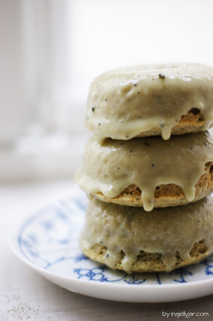 Zartgrüne Matcha Latte Donuts